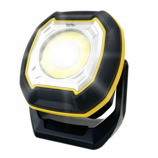 LitePro 10W Rechargeable Multifunction Work Light (800 Lumens) - Black