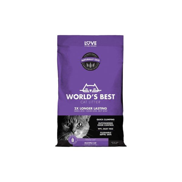 World's Best Cat Litter Clumping Lavender Scented 6.35kg