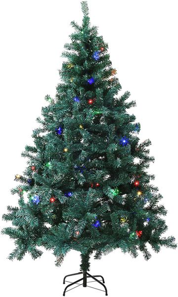St Charles Douglas Fir Christmas Tree with Colorful Led Lights - 210cm