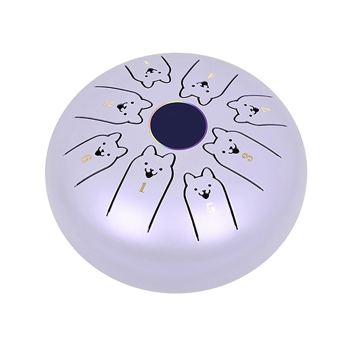 5.5-inch Steel Tongue Drum, C-Key, Zodiac Design