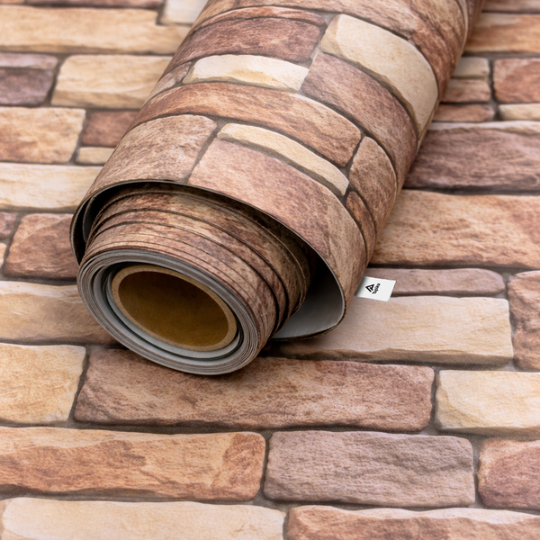 Topika Removable Wallpaper Self Adhesive Modern Brick Design 45cm x 10m