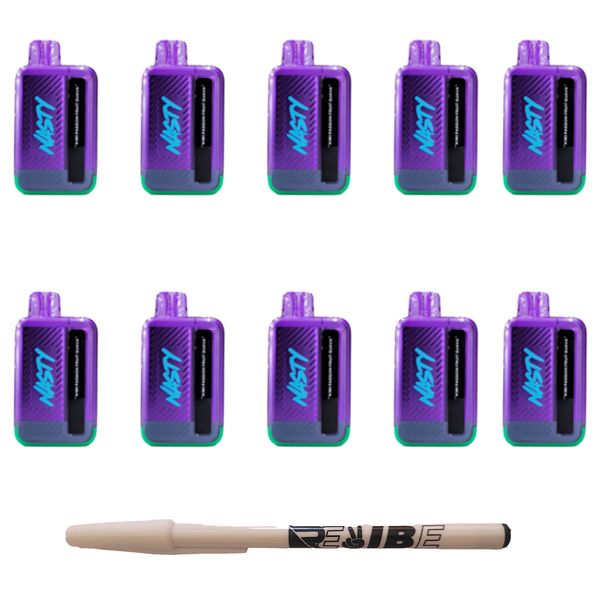 Nasty 9000 Puff Disposable Vape 5% Kiwi Passion Fruit Guava 10 Pack