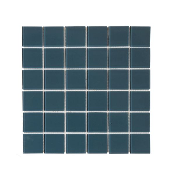 Decor Tiles - Petrol Blue Glass 48x48mm
