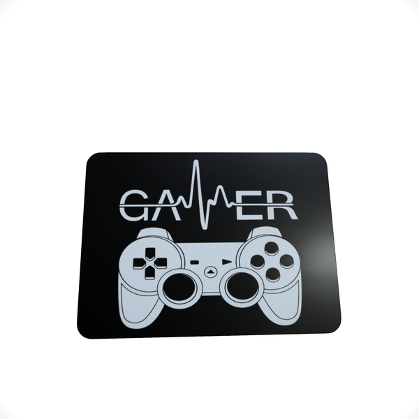 White Gamer Controller D-Mouse Pad