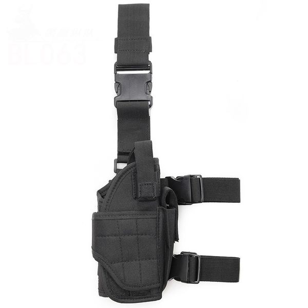 Outdoor Tactical Gun Holser Tornado Thigh Holser Black Universal Quick-Dial