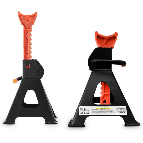 Jack Stand Trestle 3 Ton Heavy Duty Adjustable Auto Repair 2 Pack