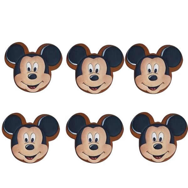 Mickey Mouse Mickey Wooden Coasters - 6 Pieces