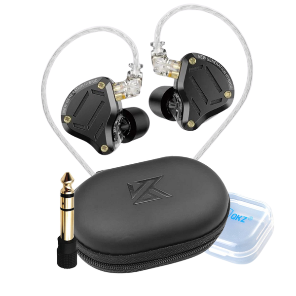 KZ ZS10 Pro 2 In-Ear Monitor &amp; Accessory Bundle - Black