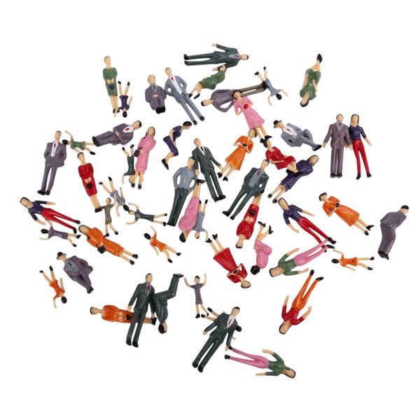 50Pcs G Scale 1 30 Mix Painted Model People Train Park Street