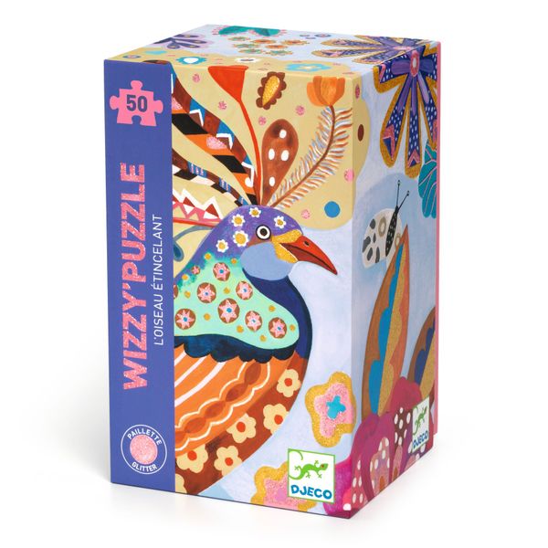 Djeco Wizzy Puzzle - Sparkling bird 48 x 34 cm - 50 Piece