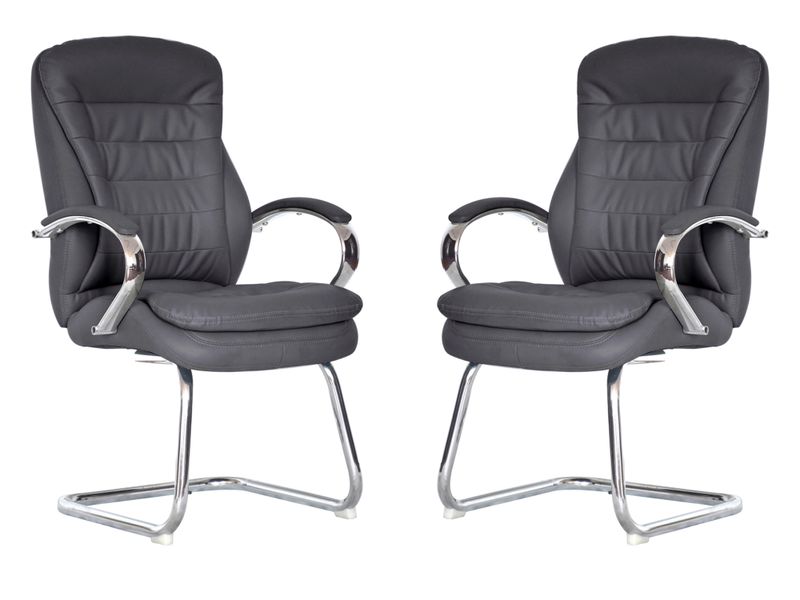 Horizon Back Chair Genuine Leather Executive Visitors Office Chairs