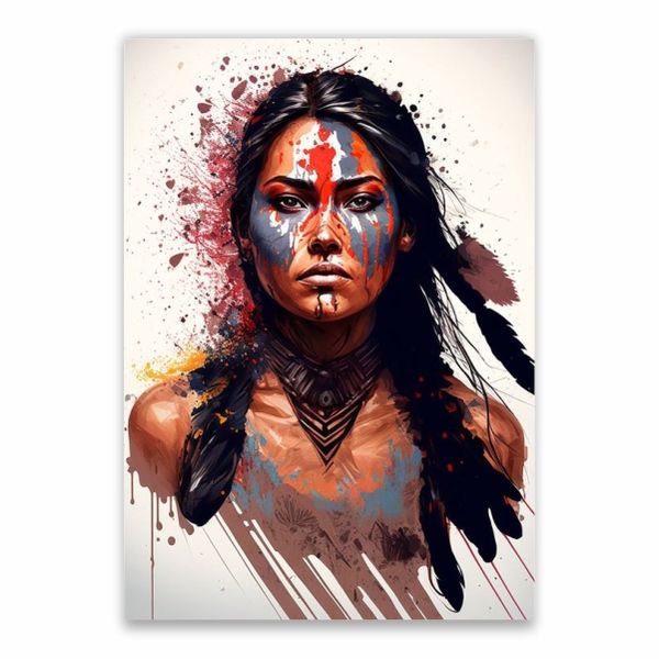 Native American Woman Poster - A1