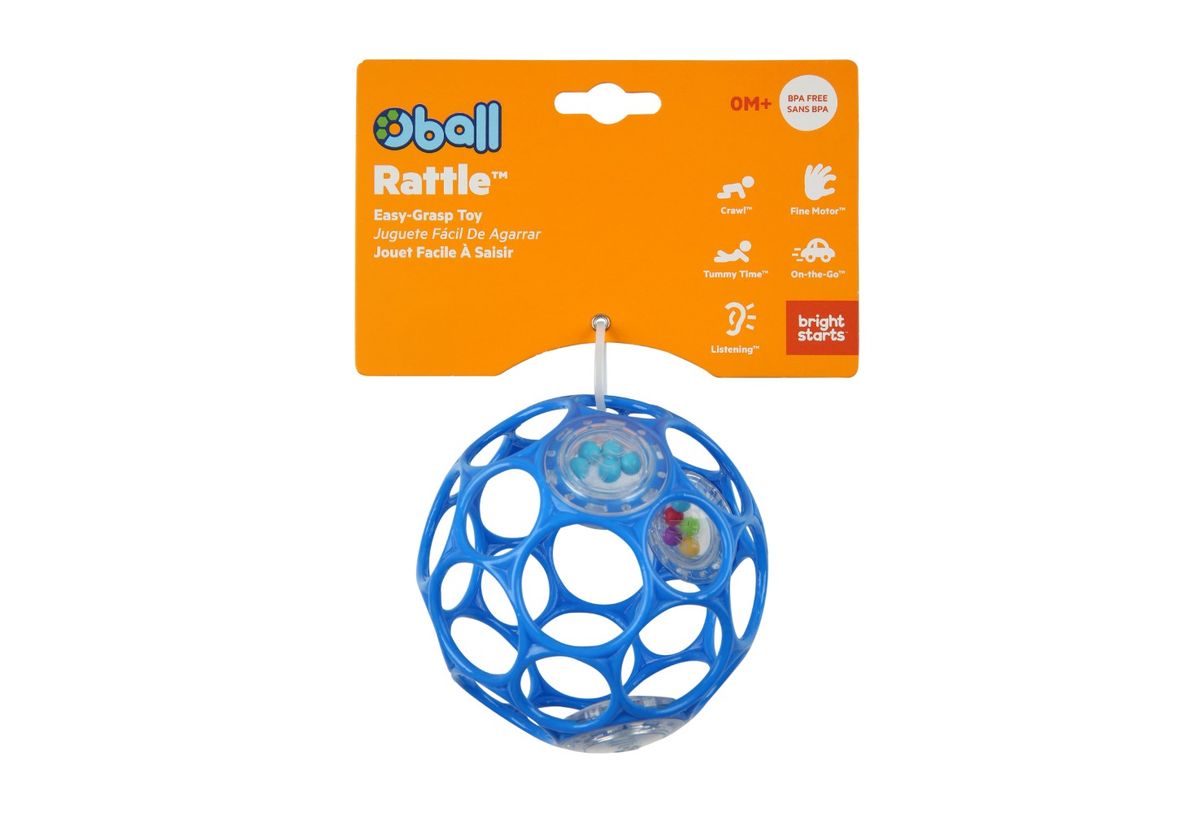 Bright Starts Oball Rattle Easy Grasp Ball Blue Shop Get