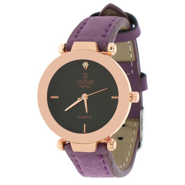 Initial Ladies Pu Leather Strap Watch WK842