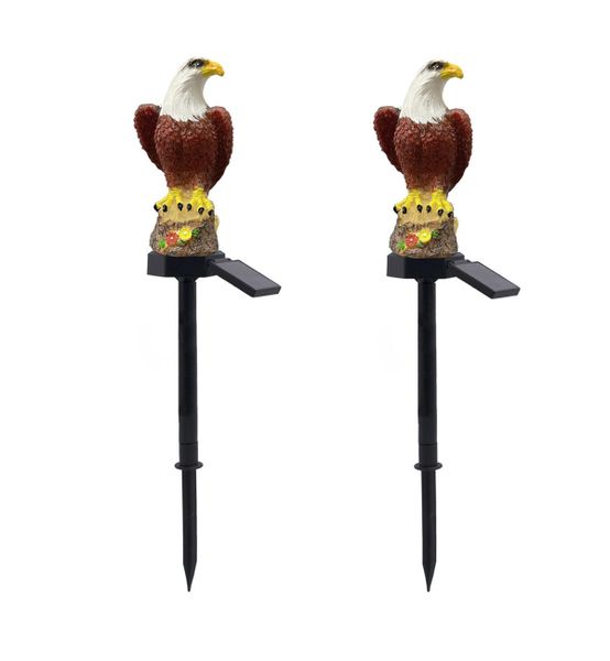 Outdoor Solar Lights Eagle Light Decoration for Garden,Yard,Lawn - 2 Piece