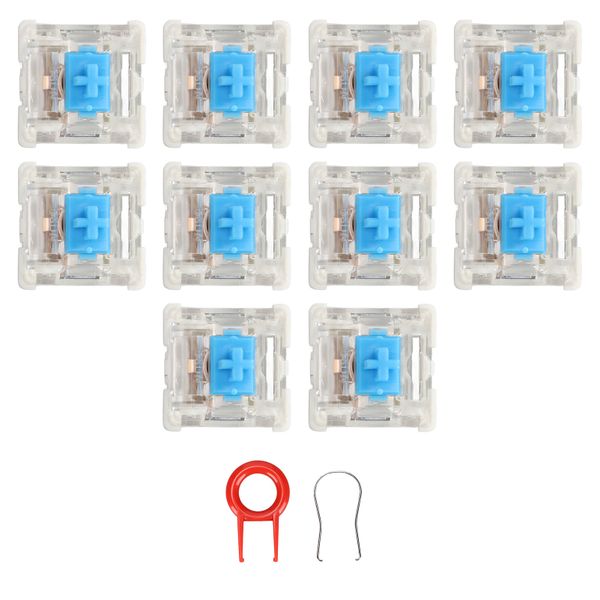 Keyboard Switches Blue 10 Piece Exquisite