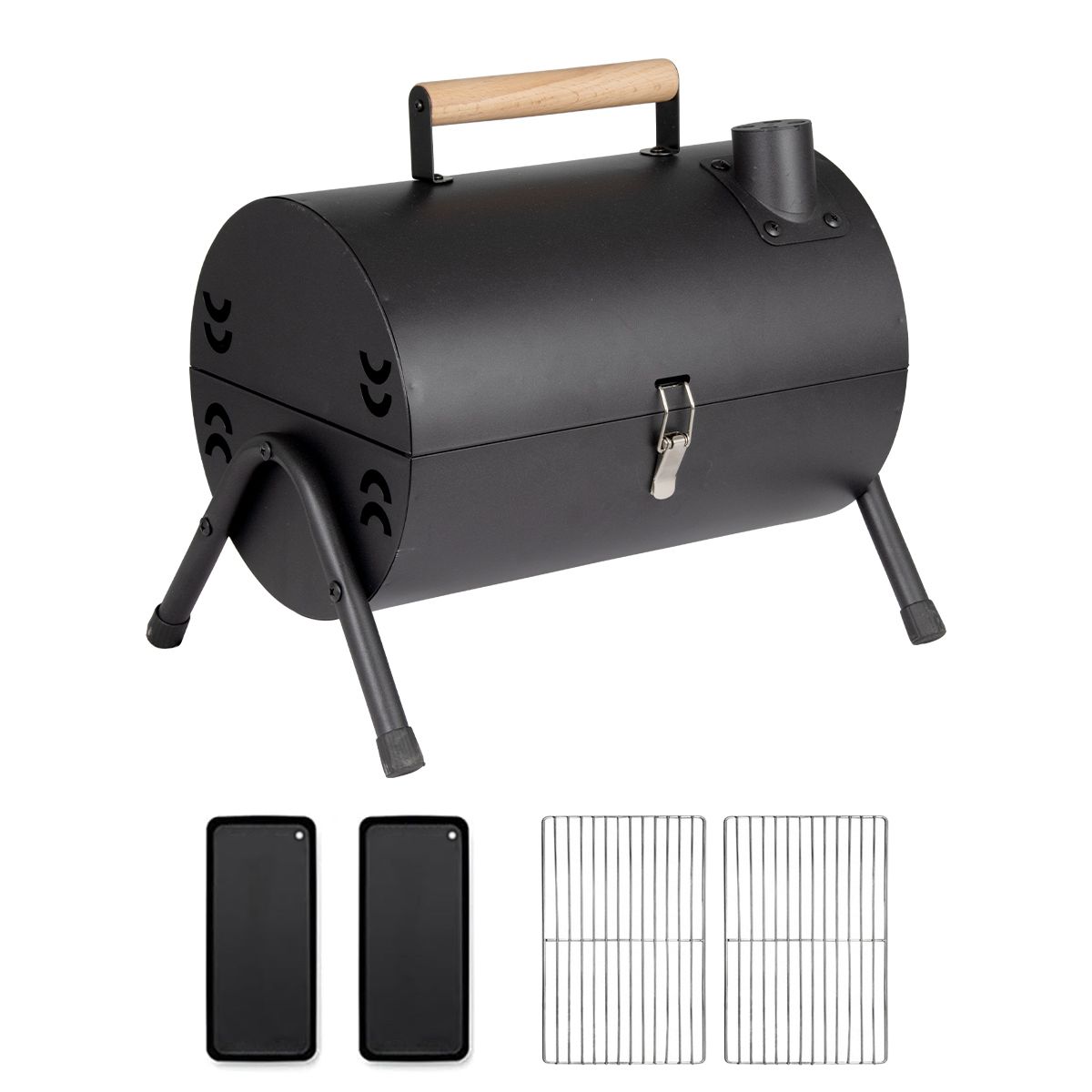 Compact Portable Barrel Grill - Black | Shop Today. Get it Tomorrow ...