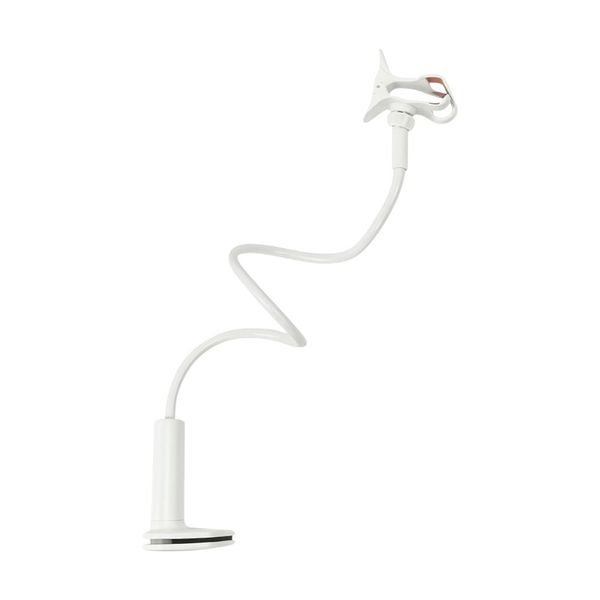 Flexible Long Arm Mobile Phone Stand - 1.28m - White