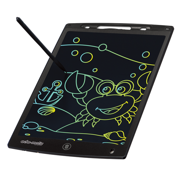 Edu-Matic Kids Scribbler LCD Drawing Pad - Reusable Writing Tablet Toy