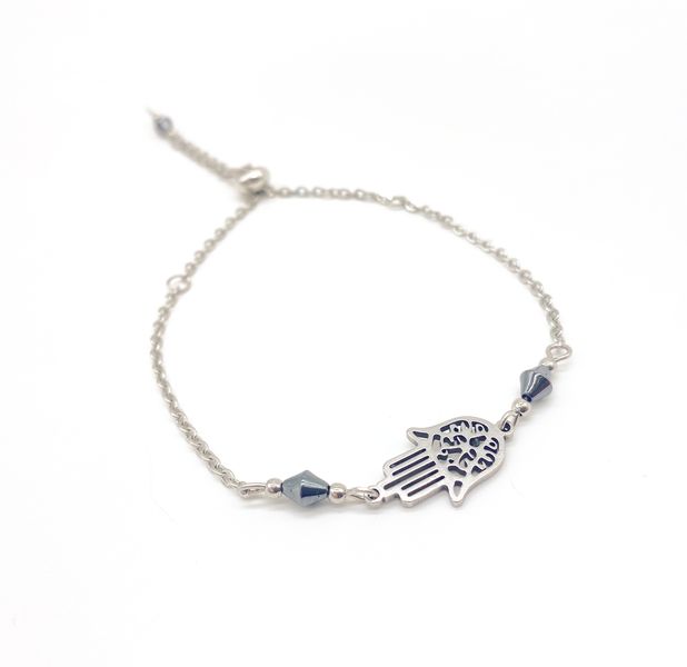 Fabulae Handmade Steel Hamsa Bracelet - Luelle