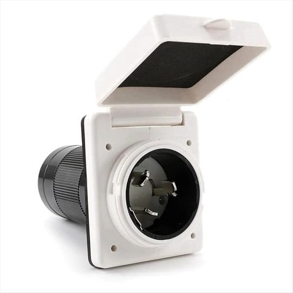 50A Rv Plug Twist Lock Inlet Shore Power Inlet Plug 125V/250V
