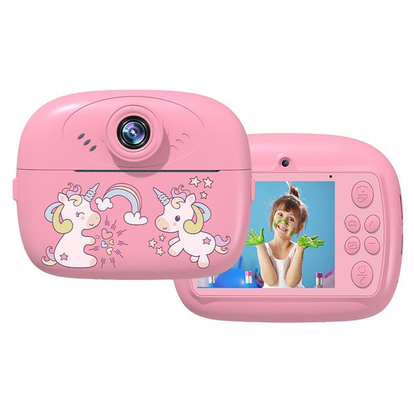 Polaroid Children's Camera Cartoon Digital HD Photo Printing Camera - Pink