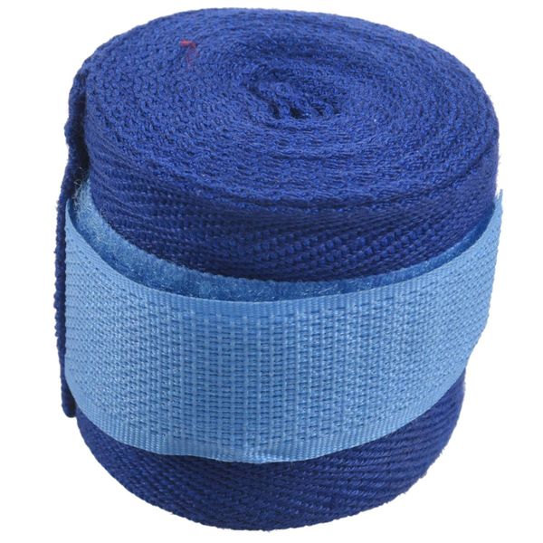 1 Pc 2.5M Eslatic Cotton Sports Strap Boxing Bandage Wraps Blue