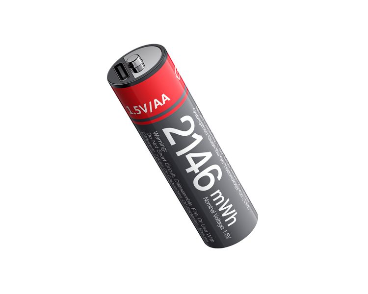 Yesido YP88 USB-C Rechargeable AA Batteries - 4 Pack