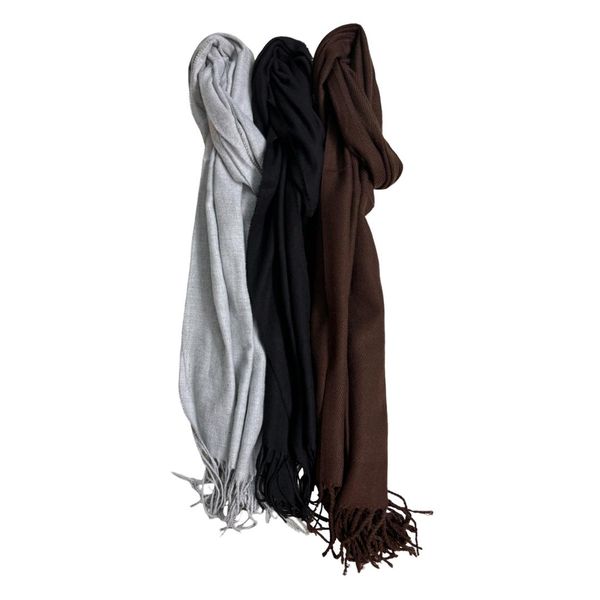 Men's Solid Color Design Fashion Scarf Scarves - Set of 3