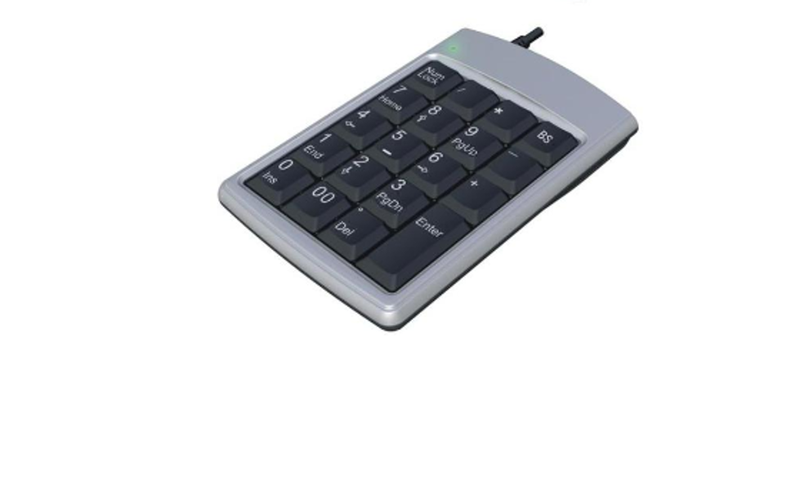 PTech USB Numeric Keypad for Notebook Users with 19 Keys