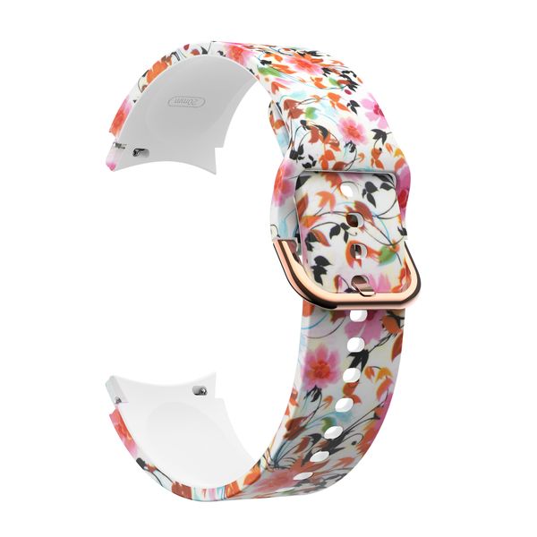 Strap Compatible With Samsung Galaxy Watch 4/5/6/7/7FE - Colourful Floral