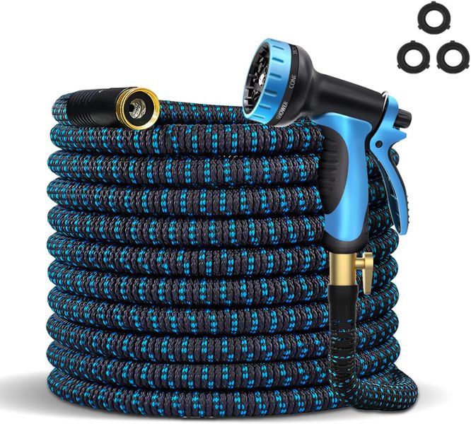 22.5 m Expandable No-Kink Garden Hose with 10-Function Spray Nozzle