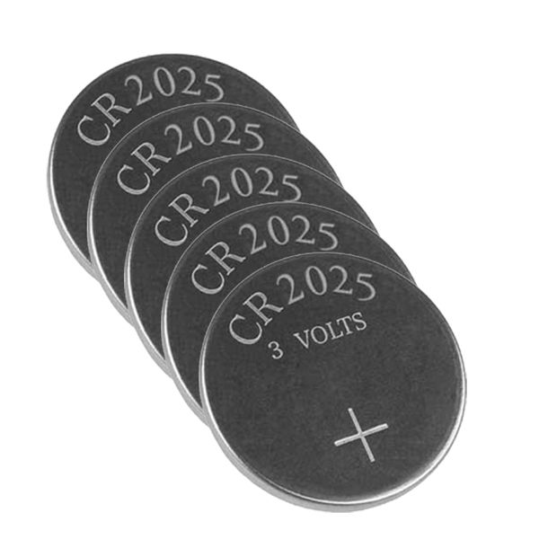 3V Lithium Battery -CR2025 (5 Pack)
