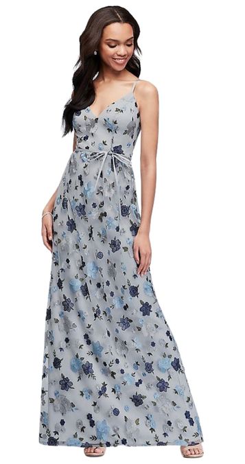 Floral Embroidered Dress (Not Padded ...