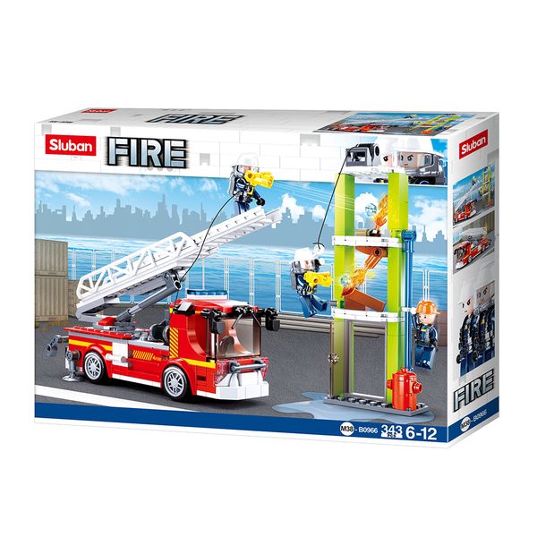 Sluban Building Set: Fire Engine - 343 Pieces