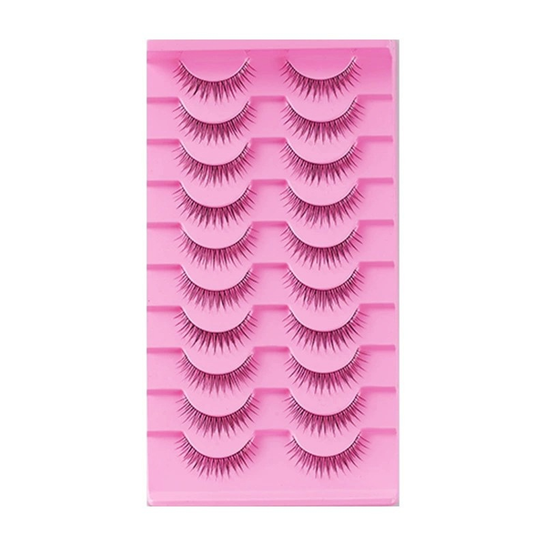 Green silk thin black stalk one-piece eyelashes