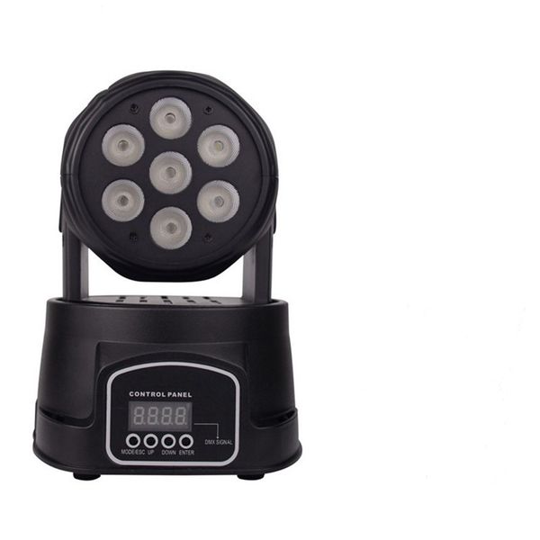 100W Rated Power Led Moving Head Light 4in1 LED display 7x8w RGBW