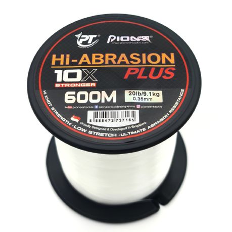 Pioneer High Abrasion 600m Clear Fishing Line 0.35mm - 20lb/9.1kg, Shop  Today. Get it Tomorrow!