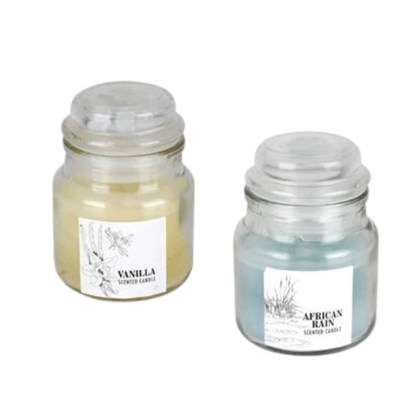 Scented Candle In Holder Glass With Lid 8.5cm Buy Online in South