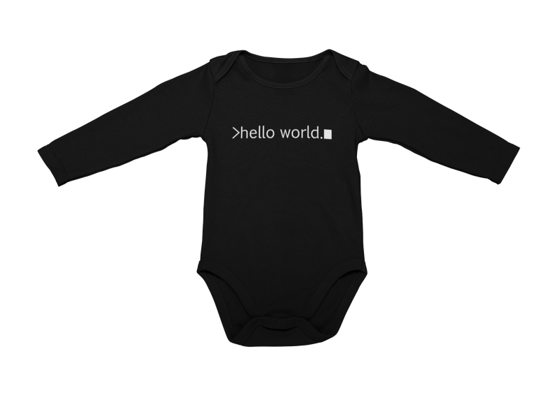 JuiceBubble - Hello World Long Sleeve Onesie