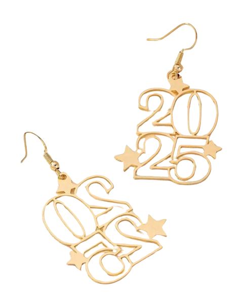 2025 Hook Earrings with Stars