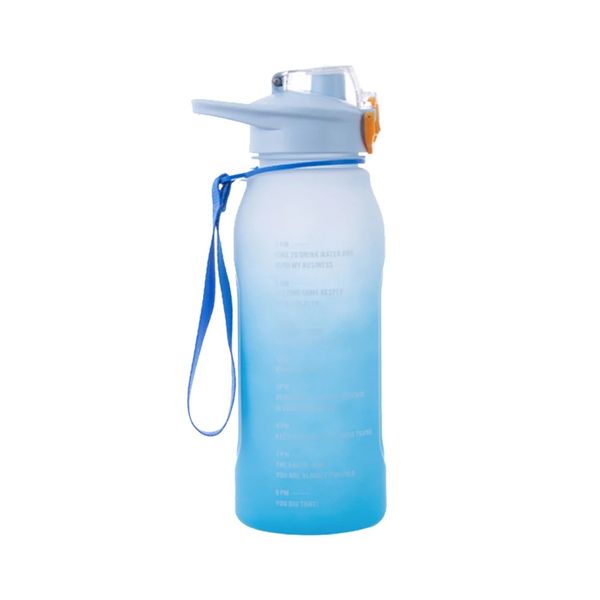 Reusable Frosted Gradient Motivational Drinking Bottle