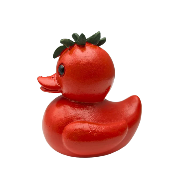 Cute Vegetable Duck Resin Figurines - Creative Desktop Decor &amp; Gift