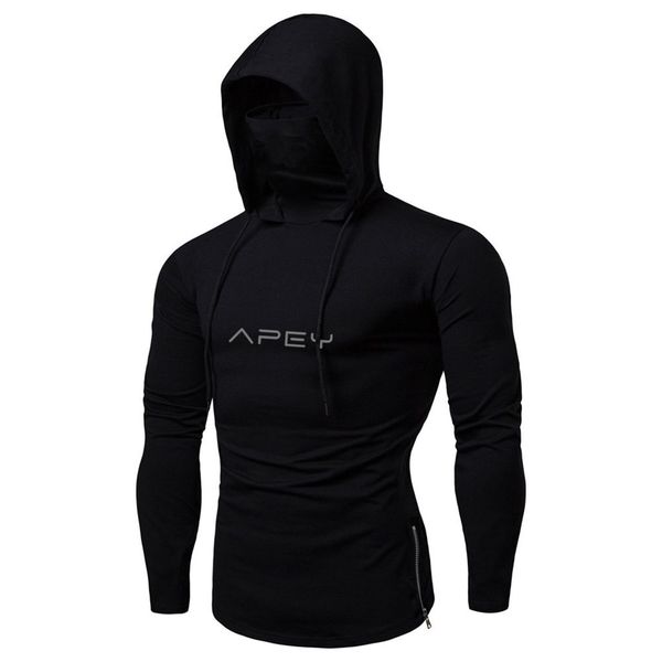 Hoodies For Men &amp; Women - APEY Ninja Gym Tops Activewear Sweatshirts -Black