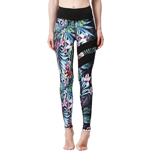 Iconix Green Tropical Yoga Leggings