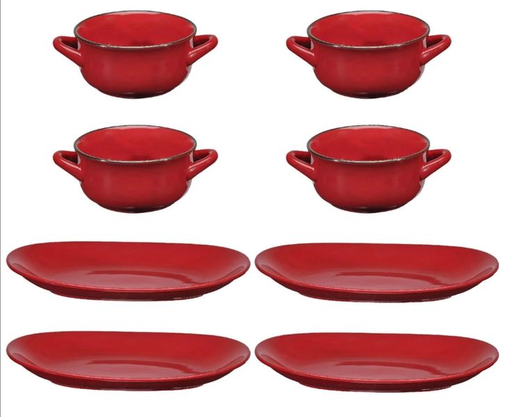 Gaole 8-piece bowl and platter