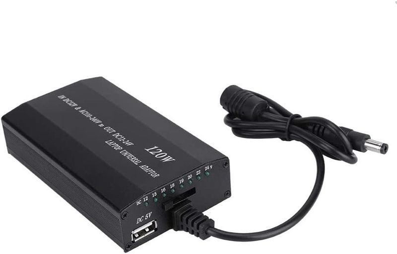 120W Universal Car And Home Charger Adaptor For Laptop