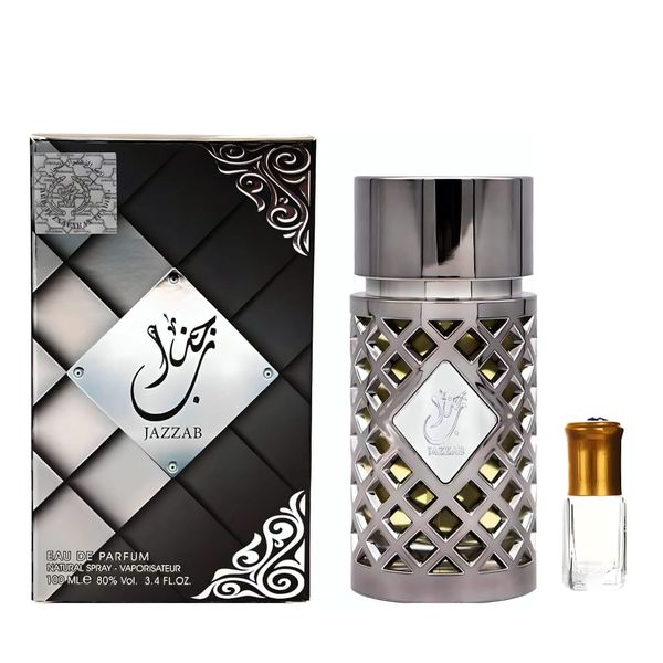 Jazzab Silver Eau de Parfum -100ml +(Perfume Oil Gift)