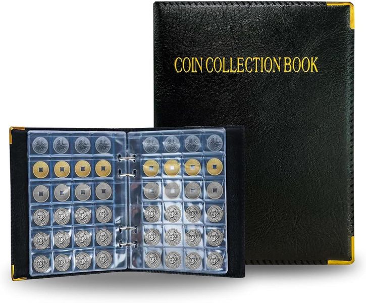 25 Pages / 480 Pockets Coin Collection Book Large Capacity