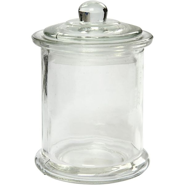 Transparent Glass Round Jug - 18cm